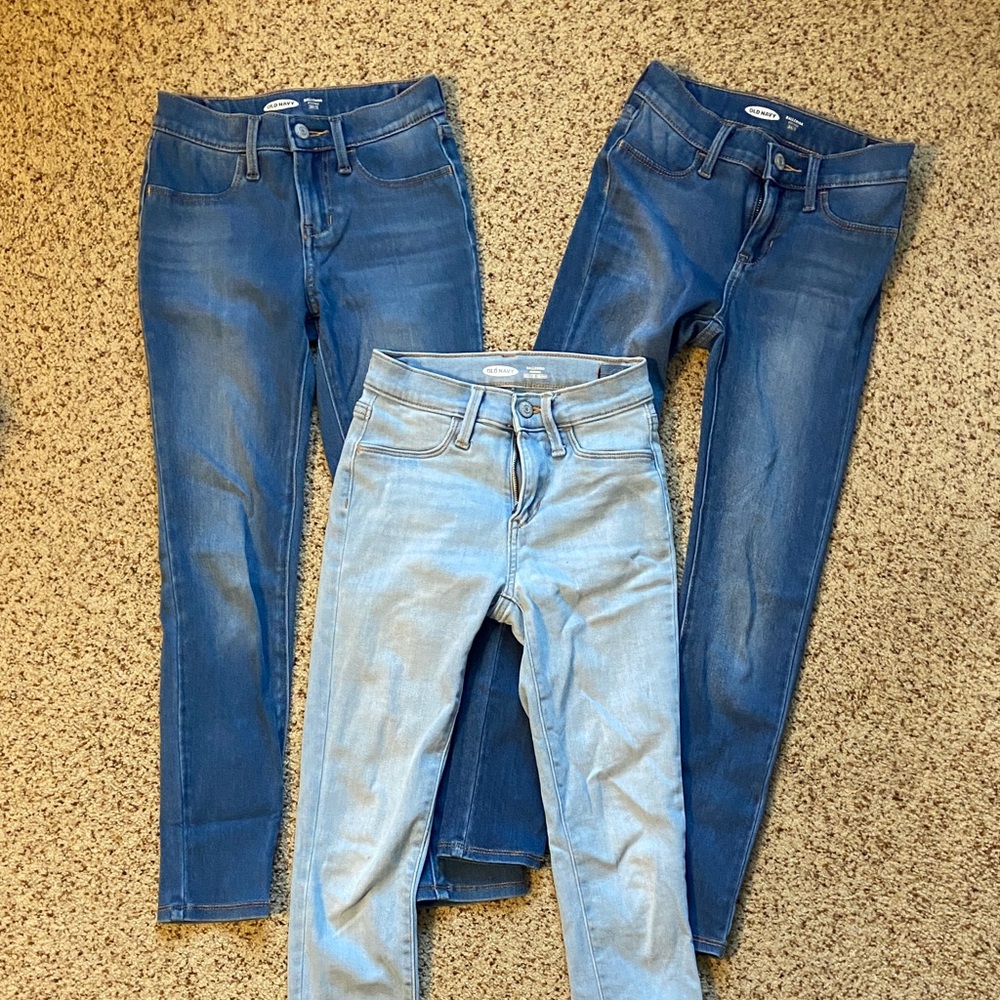 Lot of 3 pairs of Old Navy Ballerina Jeggings, size 10